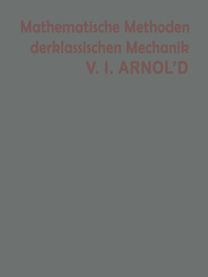 cover image of Mathematische Methoden der klassischen Mechanik